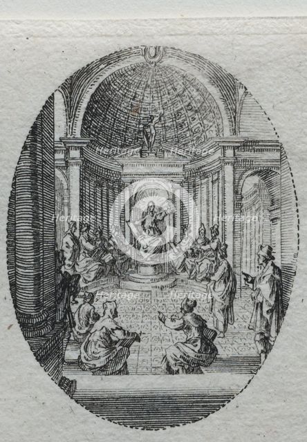 The Mysteries of the Passion: Christ Disputing with the Doctors. Creator: Jacques Callot (French, 1592-1635).