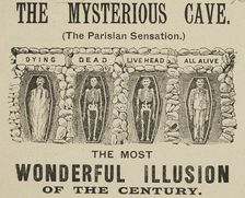 The Mysterious Cave, "The Most Wonderful Illusion of the Century", 1895. Creator: Unknown