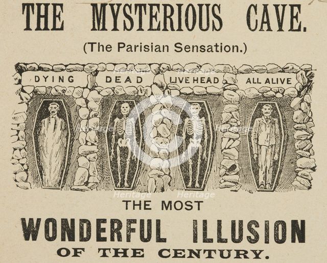 The Mysterious Cave, "The Most Wonderful Illusion of the Century", 1895.  Creator: Unknown.