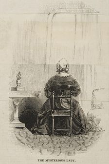 The Mysterious Lady, at the Egyptian Hall, 1845. Creator: Unknown