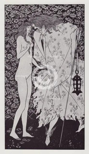 The Mysterious Rose Garden, 1894. Creator: Aubrey Beardsley.