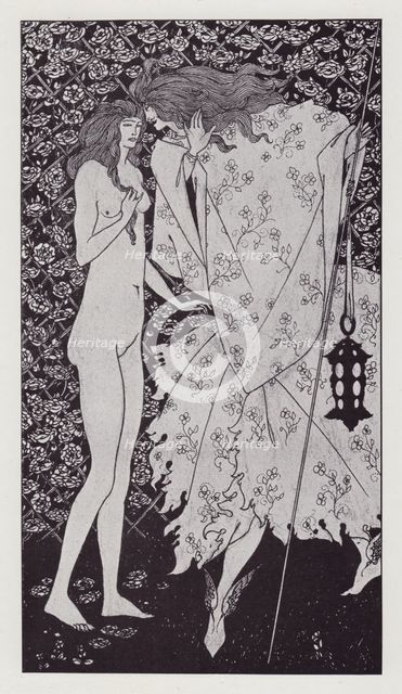 The Mysterious Rose Garden, 1894. Creator: Aubrey Beardsley.