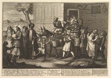 The Mystery of Masonry Brought to Light by the Go..., [first published December 1724] later reissue. Creator: William Hogarth