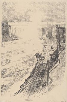 The Mystery of the Mist, 1910. Creator: Joseph Pennell