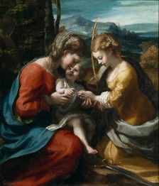 The Mystical Marriage of Saint Catherine, 1517-1518. Creator: Correggio (1489-1534)