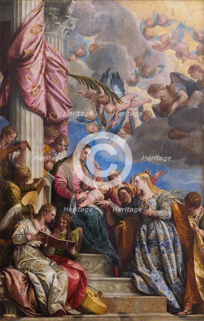 The Mystical Marriage of Saint Catherine.