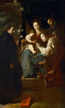 The Mystical Marriage of Saint Catherine with Saints Dominic and Peter Martyr