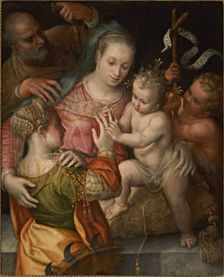 The Mystical Marriage of Saint Catherine, c1550-1560. Creator: Fontana, Prospero (1512-1597)