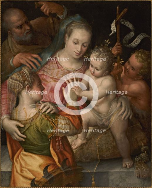 The Mystical Marriage of Saint Catherine, c1550-1560. Creator: Fontana, Prospero (1512-1597).