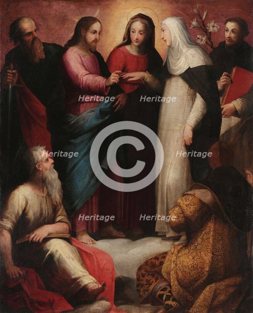 The Mystical Marriage of Saint Catherine, c1595. Creator: Balducci, Giovanni (1560-1631).