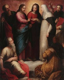 The Mystical Marriage of Saint Catherine, c1595. Creator: Balducci, Giovanni (1560-1631)
