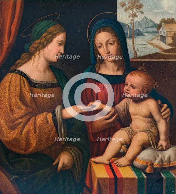 The Mystical Marriage of Saint Catherine, c1520, (1911). Artist: Bernardino Luini