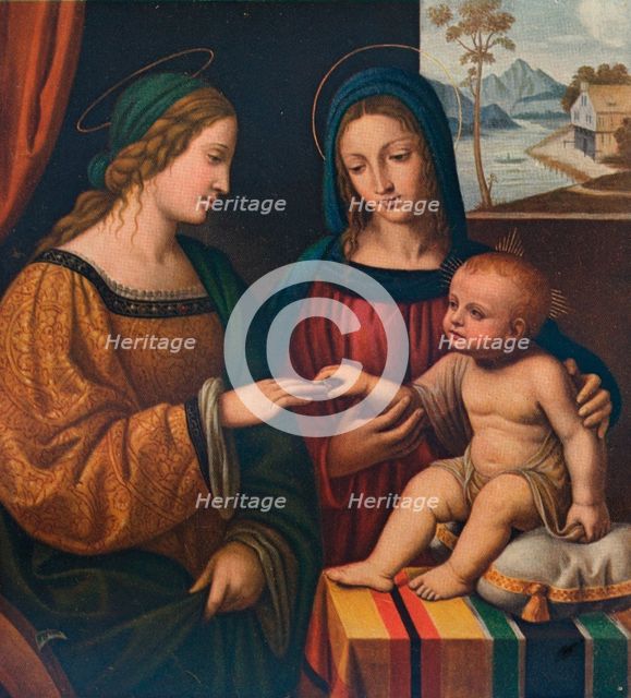 The Mystical Marriage of Saint Catherine, c1520, (1911). Artist: Bernardino Luini