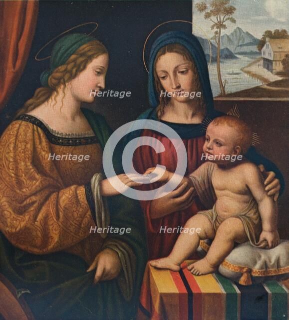 The Mystical Marriage of Saint Catherine, c1520, (1911). Artist: Bernardino Luini