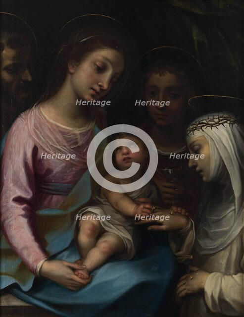 The Mystical Marriage of Saint Catherine of Siena, End of 16th century. Creator: Vanni, Francesco (1563-1610).