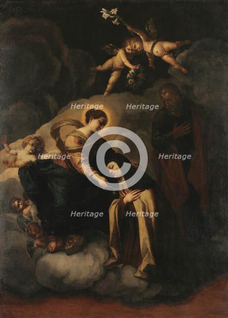 The Mystical Marriage of Saint Theresa , 1641-1642. Creator: Cairo, Francesco (1607-1665).
