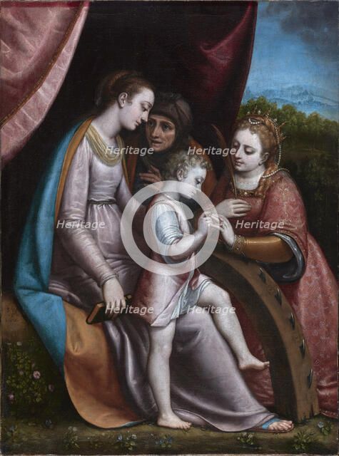 The mystical wedding of Saint Catherine, 1588. Creator: Anguissola, Sofonisba (around 1532-1625).