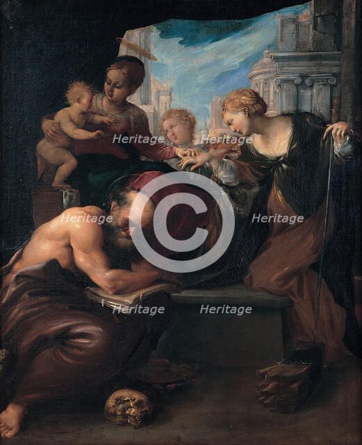 The Mystic Marriage of Saint Catherine, 1595-1599. Artist: Faccini, Pietro (1562-1602)