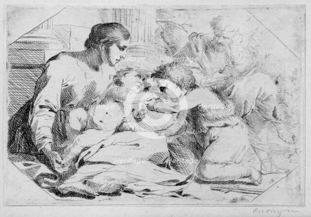 The Mystic Marriage of Saint Catherine, 1650-57. Creator: Jan Miele.