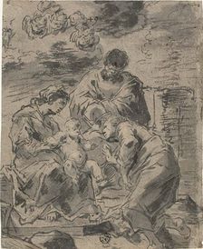 The Mystic Marriage of Saint Catherine, 1660/69. Creator: Leonard Bramer