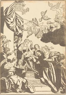 The Mystic Marriage of Saint Catherine, 1740. Creator: John Baptist Jackson