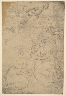 The mystic marriage of Saint Catherine, ca. 1550. Creator: Andrea Schiavone