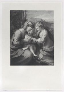 The mystic marriage of Saint Catherine, ca. 1831. Creator: Georg Jacob Felsing