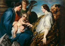 The Mystic Marriage of Saint Catherine, between 1618 and 1620. Creator: Anthony van Dyck