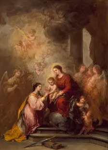 The Mystic Marriage of Saint Catherine, between 1680 and 1682. Creator: Bartolomé Esteban Murillo