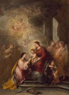 The Mystic Marriage of Saint Catherine, between 1680 and 1682. Creator: Bartolomé Esteban Murillo