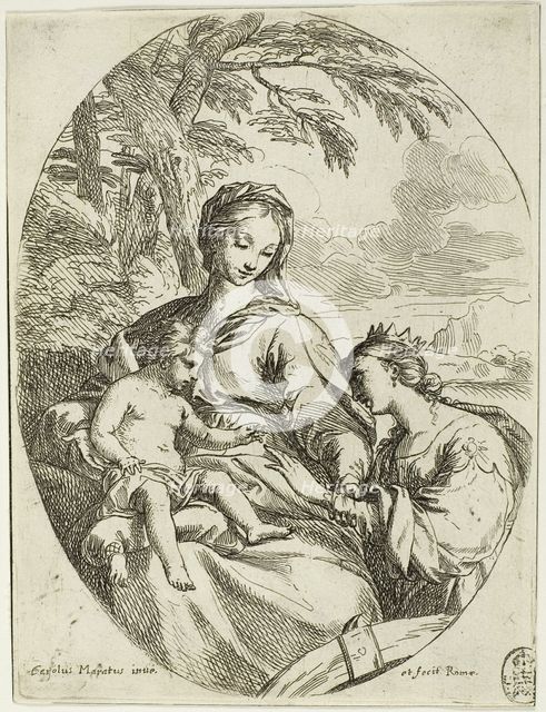 The Mystic Marriage of Saint Catherine, n.d. Creator: Carlo Maratti.