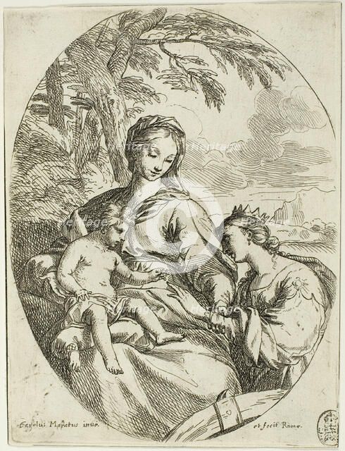 The Mystic Marriage of Saint Catherine, n.d. Creator: Carlo Maratti.