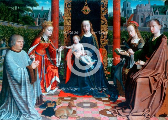 'The Mystic Marriage of St Catherine', 1505-1510. Artist: Gerard David