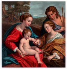 The Mystic Marriage of St Catherine 1526-1527 (1870). Artist: Franz Kellerhoven