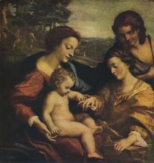 The Mystic Marriage of St Catherine 1526-1527. Artist: Correggio