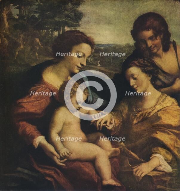 'The Mystic Marriage of St Catherine', 1526-1527.  Artist: Correggio.