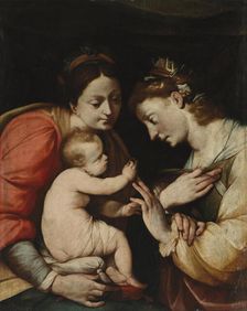 The Mystic marriage of St. Catherine, 1610-1629. Creator: Giovanni Battista Crespi