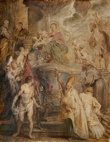 The Mystic Marriage of St Catherine..., 1628. Creator: Peter Paul Rubens