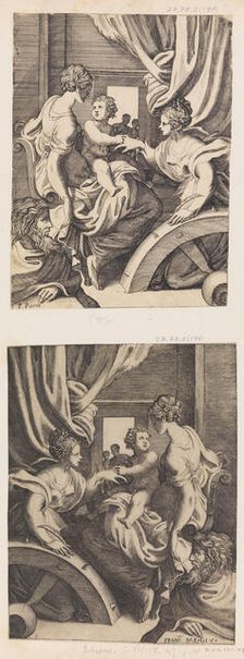 The Mystic Marriage of St. Catherine. Creator: Giulio Bonasone