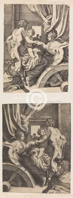 The Mystic Marriage of St. Catherine. Creator: Giulio Bonasone.