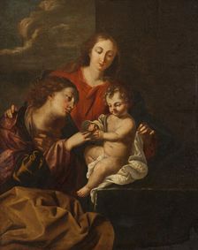 The Mystic Marriage of St Catherine. Creator: Stefano Magnasco