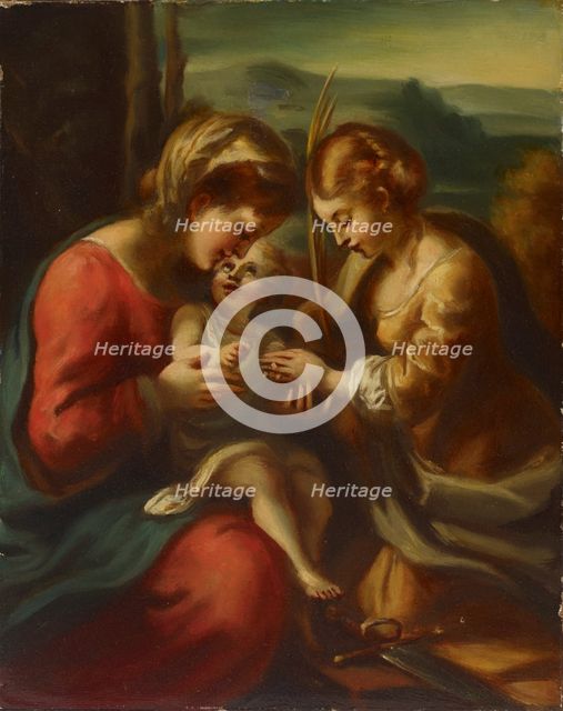 The Mystic marriage of St. Catherine, c1520s. Creator: Antonio da Correggio.
