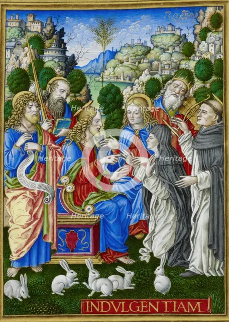 The Mystic Marriage of St. Catherine of Siena, 1490-1520.  Creator: Giovan Pietro Birago.