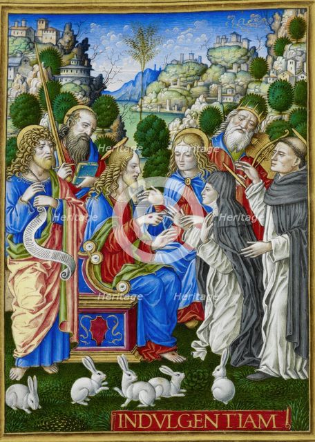 The Mystic Marriage of St. Catherine of Siena, 1490-1520.  Creator: Giovan Pietro Birago.