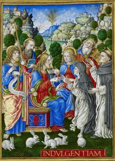 The Mystic Marriage of St. Catherine of Siena, 1490-1520. Creator: Giovan Pietro Birago