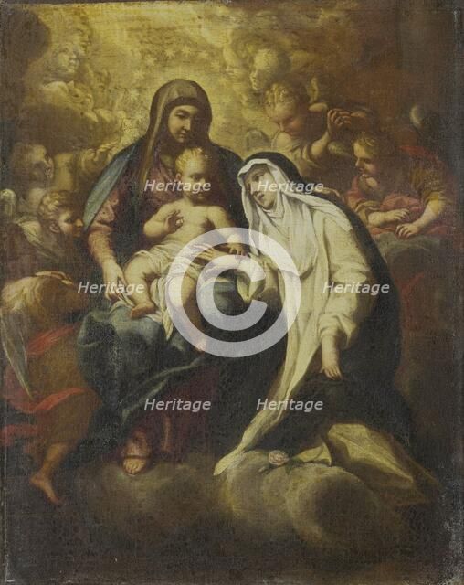 The Mystic Marriage of St Rose of Lima, 1666-1670. Creators: Lazzaro Baldi, Santa Rosa of Lima.
