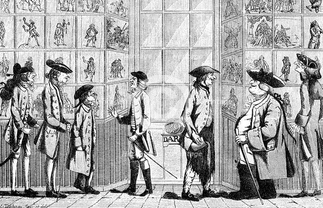 'The Macaroni Print Shop', 1772. Artist: Unknown