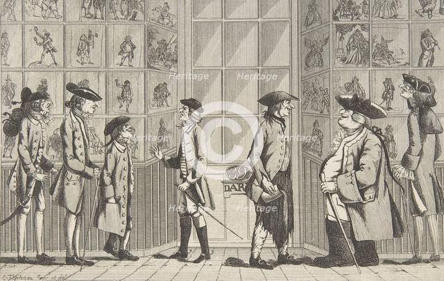 The Macaroni Print Shop, July 14, 1772. Creator: Edward Topham.
