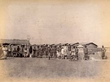 The Machi Meani camp, operated by the Karachi Plague Committee, India, 1897. Creator: Unknown
