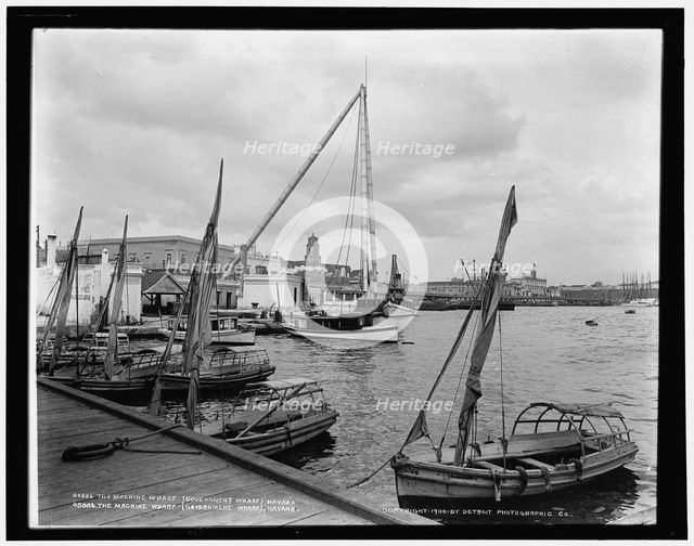 The Machine Wharf (Government Wharf) Havana, c1900. Creator: Unknown.